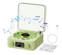 Tocadiscos inteligente, tocadiscos con altavoces - Tocadiscos inteligente The Waves Tocadiscos - Tocadiscos vintage, tocadiscos de elegancia para discos, decoración del hogar