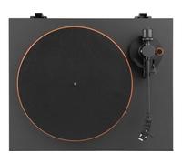 JBL Spinner BT, Tocadiscos Bluetooth con AptX-HD, cabezal extraíble, plato de aluminio y transmisión por correa, cartucho magnético móvil preinstalado, en negro y naranja