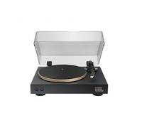 JBL Spinner BT, Tocadiscos Bluetooth con AptX-HD, cabezal extraíble, plato de aluminio y transmisión por correa, cartucho magnético móvil preinstalado, en negro y dorado