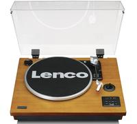 Tocadiscos Lenco LS-55 con Altavoces Integrados - Recepción Bluetooth - Codificación Directa de MP3 a Medios de Almacenamiento - 2 x 5 vatios RMS - Entrada USB - AUX - Marrón