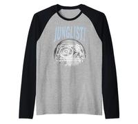 Tocadiscos Luna Tambor Y Bajo DJ Jungle Music EDM Junglist Camiseta Manga Raglan