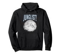 Tocadiscos Luna Tambor Y Bajo DJ Jungle Music EDM Junglist Sudadera con Capucha