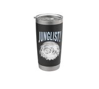 Tocadiscos Luna Tambor Y Bajo DJ Jungle Music EDM Junglist Vaso térmico de acero inoxidable de doble pared