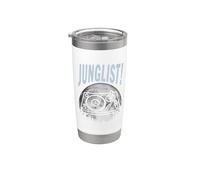 Tocadiscos Luna Tambor Y Bajo DJ Jungle Music EDM Junglist Vaso térmico de acero inoxidable de doble pared