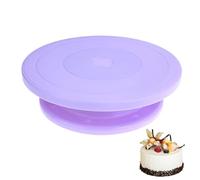 Tocadiscos para decoración de tartas, soporte giratorio de 10 pulgadas, soporte de exhibición de pasteles de polipropileno, placa de exhibición para hornear, base giratoria de glaseado, giratorio de