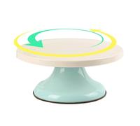 Tocadiscos para decorar tartas | Base de pintura de pastelería de 10 pulgadas - Plato de decoración de postres para adultos y niños, panadería, cocina, hogar, comedor, fiestas, bodas, cumpleaños