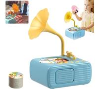 Tocadiscos para Niños con 99 Tarjetas (2025), Máquina de Cuentos para Educación Temprana, Reproductor de Música y Cuentos, Juguete para Aprendizaje Temprano(Blue)