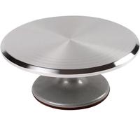 Tocadiscos para tartas, soporte giratorio para decoración con base antideslizante, rotación suave de 360° para glaseado y glaseado