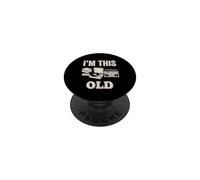Tocadiscos Retro de los años 80 y 90 Boombox de Casete I'm This Old PopSockets PopGrip Adhesivo