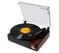 Tocadiscos Sanyo KS141 Retro Record Player con Bluetooth y USB. Dimensiones: 325 × 270 × 131 mm. Bluetooth inalámbrico, Puerto USB y Lector de Tarjeta TF