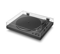 Sony PS-LX3BT Tocadiscos Inalámbrico Bluetooth con Reproducción automática, Transmisión por Correa, Preamplificador Fonográfico Integrado, 2 velocidades y Cubierta Antipolvo, Negro