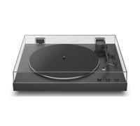 Sony PS-LX3BT Tocadiscos Inalámbrico Bluetooth con Reproducción automática, Transmisión por Correa, Preamplificador Fonográfico Integrado, 2 velocidades y Cubierta Antipolvo, Negro