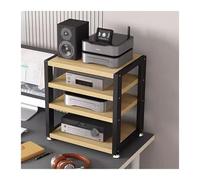 Tocadiscos Soporte para Discos, Soporte para Reproductor de Discos de 3/4 Niveles, pequeño Soporte para Altavoces, gabinete para componentes Multimedia estéreo, Cine en casa, reproduc