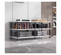 Tocadiscos Soporte para Discos, Soporte para Reproductor de Discos, Torre de Video de 3 Niveles para Sala de Estar, gabinete estéreo, Soporte de Esquina para Cine en casa, Oficina, so