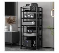 Tocadiscos Soporte para Tocadiscos, Soporte para Reproductor de Discos de 47 Pulgadas de Alto, gabinete estéreo, Soporte para Medios, Unidad de Almacenamiento de componentes, para CLU