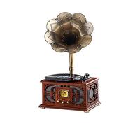 Tocadiscos Tocadiscos De Vinilo Tocadiscos Vintage Hogar Retro Un Solo Anfitrión Gramófono De Madera Maciza LP Retro