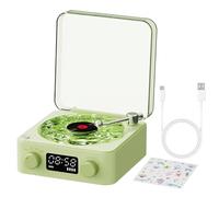 Tocadiscos, Tocadiscos, Tocadiscos Inteligentes The Waves Platino | Elegantes mesas giratorias para discos, Tocadiscos Vintage, Tocadiscos Portátiles para el Hogar