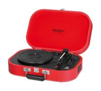 Tocadiscos Trevi TT 1020 BT Estéreo Bluetooth USB Batería Recargable Rojo