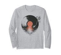 Tocadiscos Vinilo mar Espejo DJ Retro Manga Larga