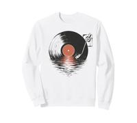 Tocadiscos Vinilo mar Espejo DJ Retro Sudadera
