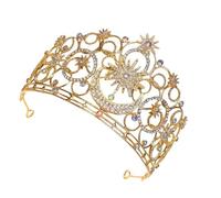 Tocado clásico de aleación de Zn con patrones artísticos, textura suave, accesorio ideal para el cabello de boda con diamantes de imitación