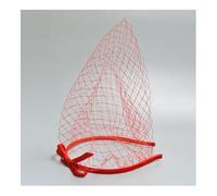 Tocado Con Velo 2 uds velo que cubre la cara diadema elegante diadema de malla velo cara máscara de red tocado de novia vestido de fiesta accesorios for el cabello De Mujer(Red B)