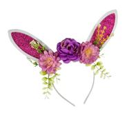 Tocado de acción de fantasía, doble plan, conías, audición, modificable, Halloween, Navidad, adición, fácil de limpiar, tocado de personaje de Halloween, Morado (, Talla única