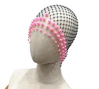 Tocado de borlas con patrón hueco artístico elegante pieza de pelo de boda para bodas festivales de música y uso diario adecuado