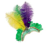Tocado De Corista - Tocado De Plumas Para Mujer Tocaado De Carnaval, Tocados De Plumas | Accesorios Sh́owgirl Para Disfraz De,