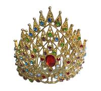 Tocado de danza con corona tailandesa, accesorios dorados para el cabello, tocado de danza tradicional, corona india, joyería para el cabello, coronas indias, One Size, como se describe, como se