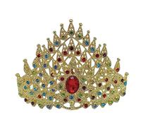 Tocado de danza de corona de corbata, accesorios para el cabello dorado, tocado tradicional indio, joyería para el cabello, フリーサイズ