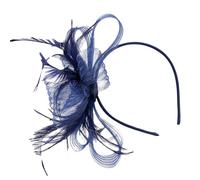 Tocado de diadema - Tejido de PVC | Ostrich Hair Clip with Small Hat Mesh Headpieces | Hair Accessories Small Hat Haır Accessories for Girls Women, Outdoor Gathering, Festival, Wedding