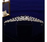Tocado de diamante moda hoja tocado de cristal de circón tocado pequeño boda accesorios para el cabello damas de honor diadema
