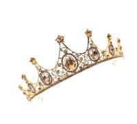 Tocado de diamantes de imitación reales a la moda, boda, recepción, baile, seguro, cómodo, decoración de joyas, coronas brillantes