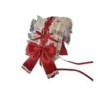Tocado de encaje con volantes y lazo para mujer, accesorios para el cabello para cosplay, para criadas y niñas, dulce diadema para el cabello