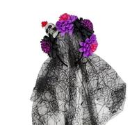 Tocado de flores mexicanas de Of the Deads, A | Diadema de coronas de flores para Halloween, Cincos Des Mayoes, fiesta, disfraces, accesorios de fotografía para mujeres y