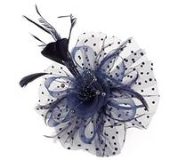 Tocado de malla ligera con plumas para mujer, estilo vintage, tocado para decoración de fiestas y bodas