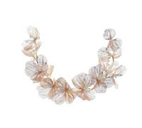 Tocado De Novia Diadema de perlas y hojas for boda, accesorios for el cabello de novia for mujer, accesorios for el cabello de novia, joyería Tocados De Pelo Boda(Gold)