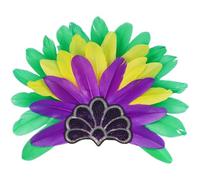 Tocado De Plumas De Carnaval, Diadema De Plumas Vintage, Diadema De Corista De Carnaval, Tocado De Mujer India para Fiestas De Máscaras