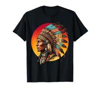Tocado de Plumas de Indios nativos Americanos de la Tribu India Camiseta