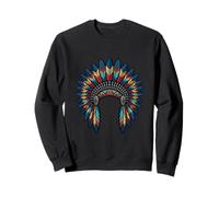 Tocado de Plumas de Regalo de Cultura indígena nativa Americana Sudadera