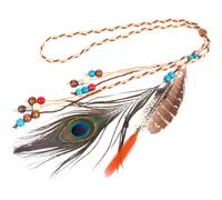 Tocado De Plumas, Diadema Con Borlas Y Cuentas, Diadema De Plumas De Princesa India, Diadema De Plumas Para Mujeres Y Niñas