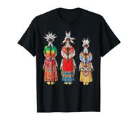 Tocado de Plumas Indios de la Tribu India nativos Americanos Camiseta gráfica económica, Hombre, Negro, XL