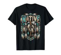 Tocado de Plumas Indios nativos Americanos Tribu India Camiseta