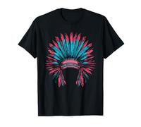 Tocado de plumas nativo americano con atrapasueños Camiseta