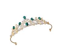 Tocado de princesa con diamantes de imitación, diseño antideslizante, textura de aleación para actuaciones en escenario, eventos nocturnos, elegante corona de fiesta de princesa, talla única, como se