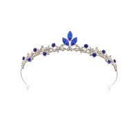 Tocado de princesa de cristal para niñas con diamantes de imitación y diseño de aleación, fiesta de cumpleaños, bodas y eventos de disfraces, tocado de cristal hecho a mano para niñas, talla única