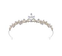 Tocado de princesa de cristal para niñas con diamantes de imitación y diseño de aleación para fiestas de cumpleaños, bodas y eventos de disfraces, diadema de princesa de aleación ligera, talla única