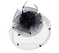 Tocado de tul de moda para mujer, estilo sin esfuerzo para bodas, fiestas, ocasiones especiales, horquilla de moda con velo