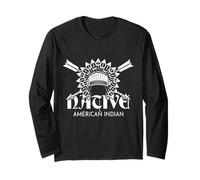 Tocado Nativo Americano Y Flechas Indio Jefe Vintage Manga Larga